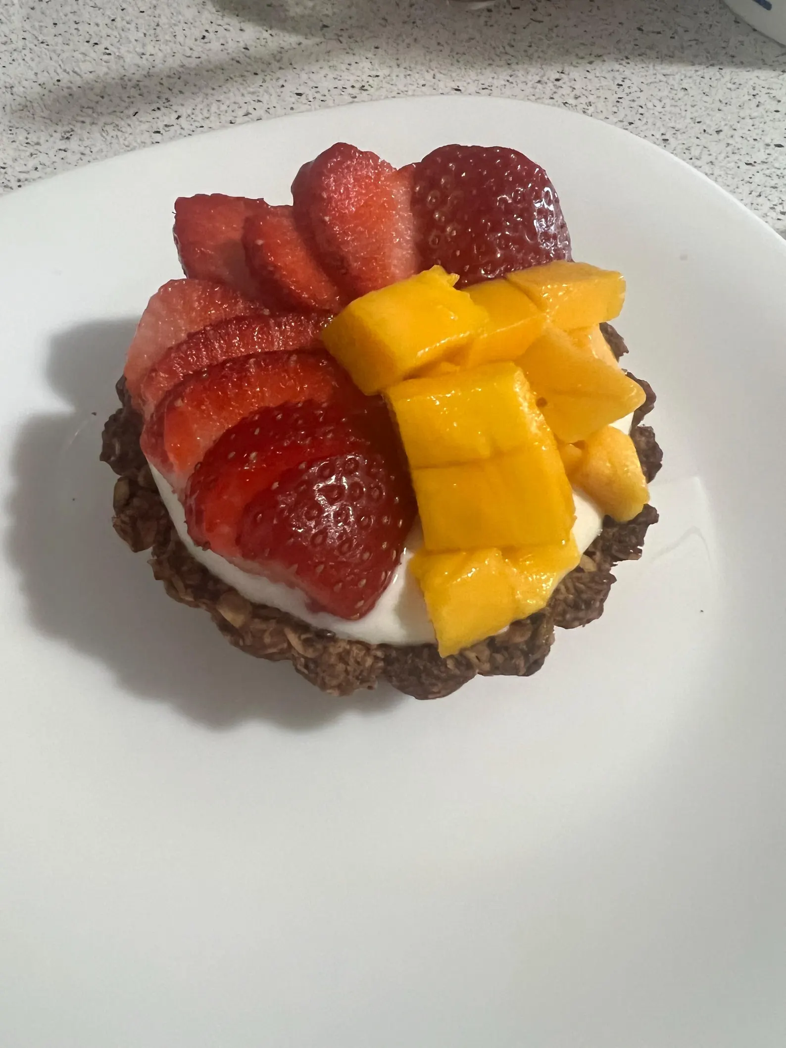 Oat crust as a light dessert